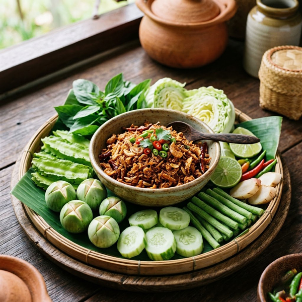 น้ำพริกกุ้งเสียบ